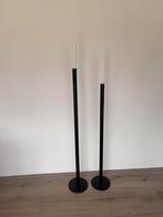 Kandelaar lang zwart, Huis en Inrichting, Woonaccessoires | Kandelaars en Kaarsen, Ophalen, Zwart, Zo goed als nieuw, Metaal