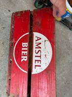 Oude houten Amstelbier krat. In goede staat, Verzamelen, Biermerken, Ophalen, Gebruikt, Overige typen, Amstel