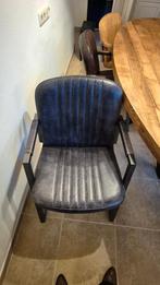 Stoelen leer, Ophalen, Gebruikt, Bruin, Leer