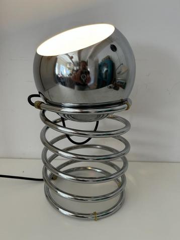 Vintage retro tafellallamp, spiraallamp, spaceage uit de 70s beschikbaar voor biedingen
