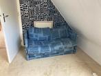 2 persoons slaapbankje, Huis en Inrichting, Ophalen, 70 cm of minder, Blauw, Tweepersoons
