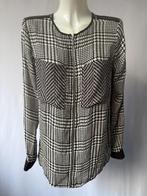 MICHAEL KORS Zwart wit zip up NIEUWE blouse  Maat EU S/36, Michael Kors, Zwart, Nieuw, Ophalen of Verzenden