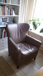 stoel, Huis en Inrichting, Fauteuils, Ophalen, Gebruikt, 100 tot 125 cm, Leer