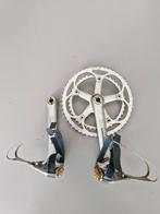 Shimano 600 AX Crankstel+Pedalen, Ophalen of Verzenden, Gebruikt, Ringslot