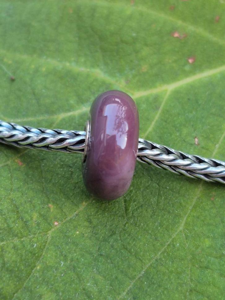 Trollbeads Bruinen Stenen Bedel, Sieraden, Tassen en Uiterlijk, Bedels, Zo goed als nieuw, Trollbeads, Edelsteen, 1 bedel, Verzenden