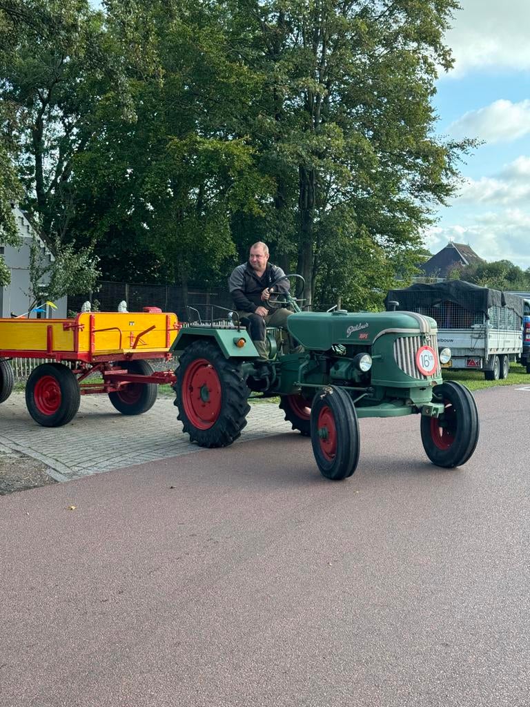 Miedema Wagen+Guldner Oldtimer Tractor 1956, Ophalen, Transport