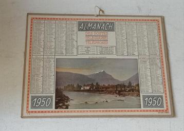 Vintage Franse Almanak 1950 beschikbaar voor biedingen