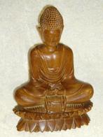 Gautama Shakyamuni Boeddha Houten Beeld Lotusbloem, Ophalen, Zo goed als nieuw