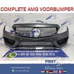 W205 C205 AMG VOORBUMPER COMPLEET GRIJS 2014-2018 origineel, Auto-onderdelen, Carrosserie en Plaatwerk, Gebruikt, Ophalen of Verzenden