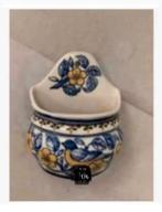 3 x brocante wijwater bakje Porselein Portugal - pr.p.stuk, Antiek en Kunst, Ophalen of Verzenden