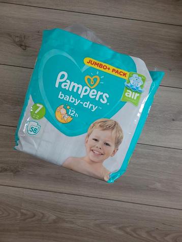 Pampers baby dry maat 7 pak 58 stuks 