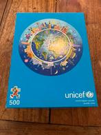 Unicef ronde puzzel - 500 stukjes, Ophalen, 500 t/m 1500 stukjes, Zo goed als nieuw