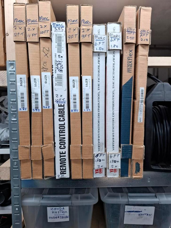 Mercury Gas/Schakelkabels,Nieuw!!!, Watersport en Boten, Accessoires en Onderhoud, Nieuw, Ophalen of Verzenden