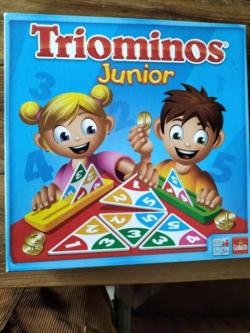 Triominos Junior, Hobby en Vrije tijd, Gezelschapsspellen | Bordspellen, Gebruikt, Een of twee spelers, Drie of vier spelers, Ophalen