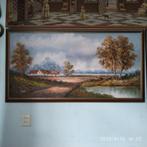 Grote oil schilderij van Symon - herfst, Antiek en Kunst, Ophalen