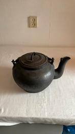 Big old ion tea pot in good condition size large, Antiek en Kunst, Antiek | Tin, Ophalen of Verzenden