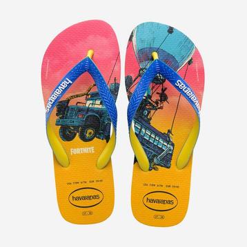 Havaianas Slippers, Fortnite, maat EUR 39/40. Geel met blauw beschikbaar voor biedingen