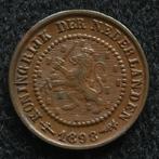 Zeer mooie ½ cent 1898 Wilhelmina - halve cent, Postzegels en Munten, Munten | Nederland, Ophalen of Verzenden, Koningin Wilhelmina