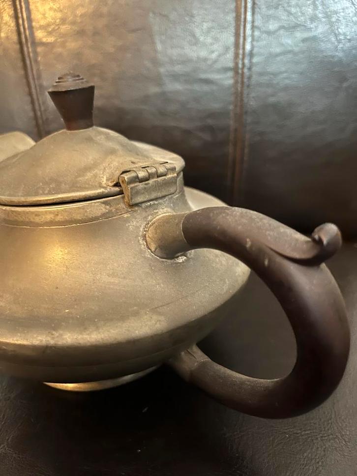 Antiek Tinnen Theepotje, Antiek en Kunst, Antiek | Tin, Ophalen