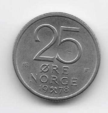 Noorwegen 25 øre 1978 KM# 417 beschikbaar voor biedingen