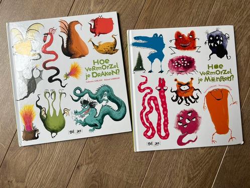 2 prentenboeken - Hoe vermorzel je monsters | Draken, Boeken, Kinderboeken | Jeugd | onder 10 jaar, Zo goed als nieuw, Ophalen of Verzenden
