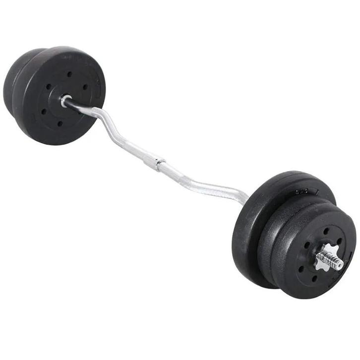 Nieuw. Yaheetech 25 kg SZ curlset - curlstang met gewichten, Sport en Fitness, Fitnessmaterialen, Nieuw, Ophalen of Verzenden