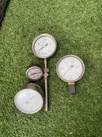 RVS drukmeters Nieuw Verschillende uitvoeringen, Doe-het-zelf en Verbouw, Meetapparatuur, Ophalen of Verzenden