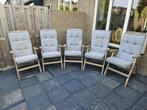 Te koop tuinstoelen, Ophalen, Teakhout, Verstelbaar