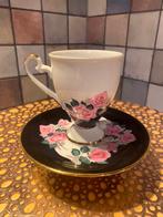 Hertel Jacob,antieke kop en schotel,hoog 9.5 cm,doorsnee 7.5, Antiek en Kunst, Ophalen of Verzenden