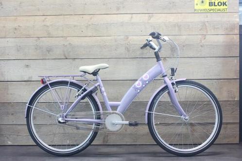 24 inch Bike Fun XOXO meisjesfiets 3v paars met garantie, Fietsen en Brommers, Fietsen | Meisjes, Gebruikt