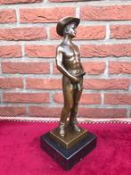 bronzen beeld, erotica, stoere cowboy, Antiek en Kunst, Ophalen of Verzenden