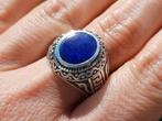 Vanoli 925 zilveren heren ring lapislazuli maat 19,25, Sieraden, Tassen en Uiterlijk, Ringen, Blauw, 19 tot 20, Amsterdam, Heer