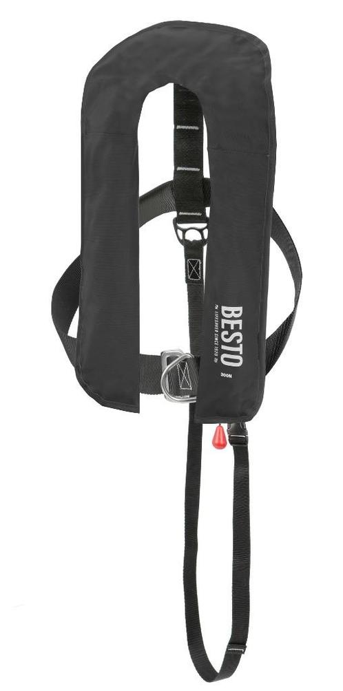 Besto Automatic Reddingsvest 300N zwart Offshore automatisch, Watersport en Boten, Watersportkleding, Nieuw, Reddingsvest of Zwemvest