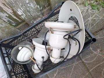 2 scheepslampen, plafondlampen. Compleet.  beschikbaar voor biedingen