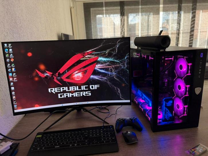 High End Gaming PC Asus Rog i9 13900k 64gb DDR5, Computers en Software, Desktop Pc's, Nieuw, 4 Ghz of meer, SSD, 64 GB of meer