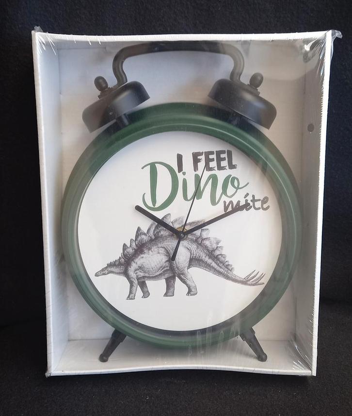 Grote dinosaurus klok / wekker   NIEUW  in verpakking, Huis en Inrichting, Woonaccessoires | Klokken, Nieuw, Wandklok, Ophalen of Verzenden