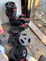 Fitness Gewichten & Bankje - Complete Set!, Ophalen, Gebruikt, Armen, Halterschijven