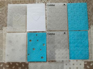 Cuttlebug embossing folders etc., ca. 10,5 x 14,5 cm beschikbaar voor biedingen