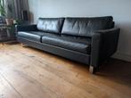 Cor Conseta 3-zits leren bank in goede staat, Ophalen, Driepersoons, Zo goed als nieuw, Rechte bank