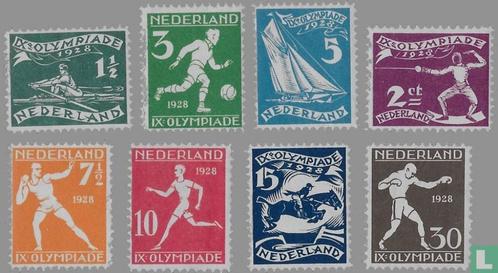 Nederland, Postfris Olympiade Amsterdam 1928 NVPH 212/219, Postzegels en Munten, Postzegels | Nederland, Postfris, T/m 1940, Verzenden