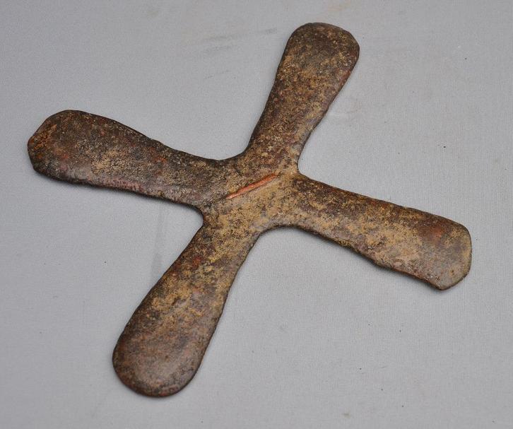 Authentiek Katanga-kruis (Handa) – DR Congo – ca. 1880-1920, Antiek en Kunst, Kunst | Niet-Westerse kunst, Ophalen of Verzenden