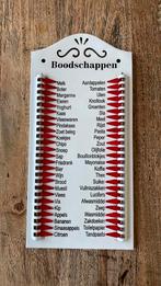 Blikken / metalen boodschappenlijst, Ophalen of Verzenden, Zo goed als nieuw