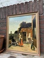 Prent binnenplaats delft mauritshuis pieter de hooch, Antiek en Kunst, Kunst | Schilderijen | Klassiek, Ophalen of Verzenden