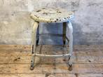 Vintage metalen | stalen | kruk | chaise nicolle Frankrijk, Ophalen of Verzenden, Gebruikt, Staal