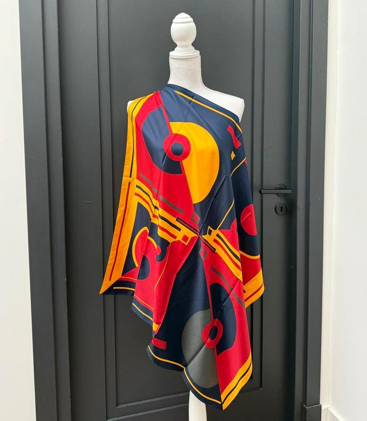 Vintage retro geometrische vormen sjaal, Kleding | Dames, Mutsen, Sjaals en Handschoenen, Nieuw, Sjaal, Ophalen of Verzenden