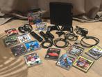 PS3 Slim 250GB + 12 Games + Sonic Wheel, Spelcomputers en Games, Spelcomputers | Sony PlayStation 3, Zo goed als nieuw, Slim, 250 GB