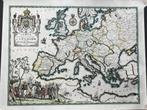 Landkaart Europa,, Antiek en Kunst, Ophalen of Verzenden