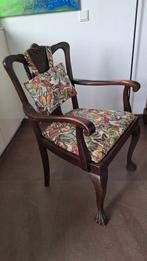 Stoel, vintage met bloemenmotief, Ophalen
