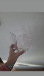 Vaas glazen vaas Vaasje tulpenvaas vierkant, Huis en Inrichting, Woonaccessoires | Vazen, Overige kleuren, Ophalen of Verzenden