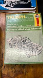 Werkplaats handboeken triumph, Auto diversen, Ophalen of Verzenden